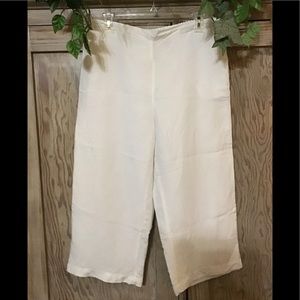 🌼3 for $15🌼 white linen crop pants w/ pockets